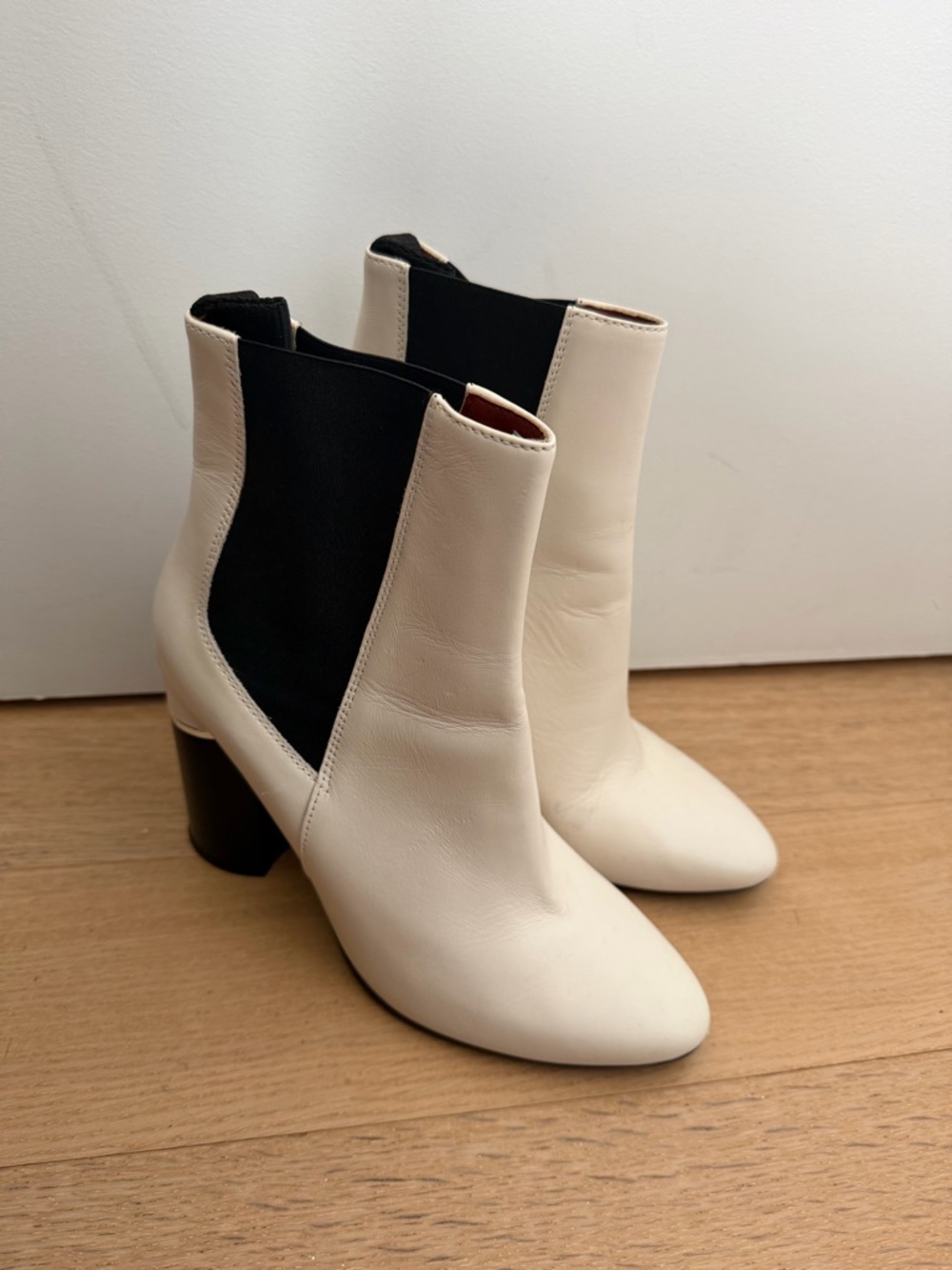 Phillipe Lim Ankle Boots with Black Elastic Panel